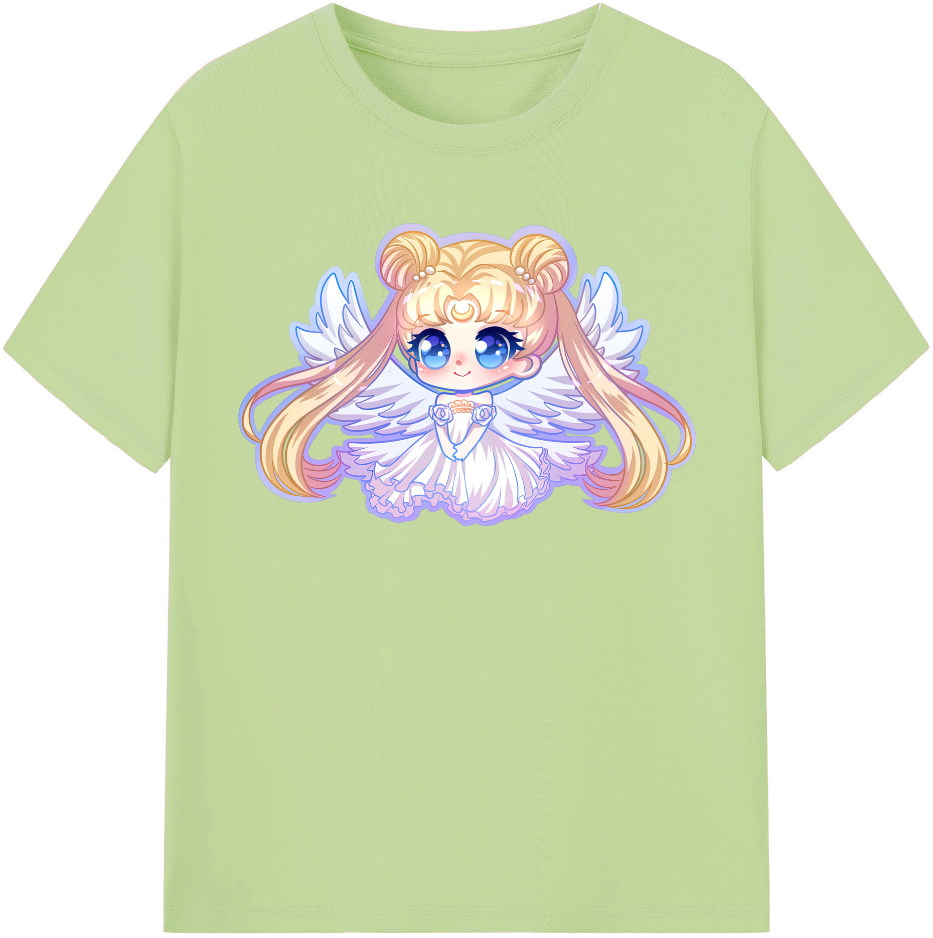 （画像用） 美少女戦士セーラームーン 愛野 美奈子 あいの みなこ Sailor Moon Aino Minako 綿100％半袖Tシャツ（フロントプリント）